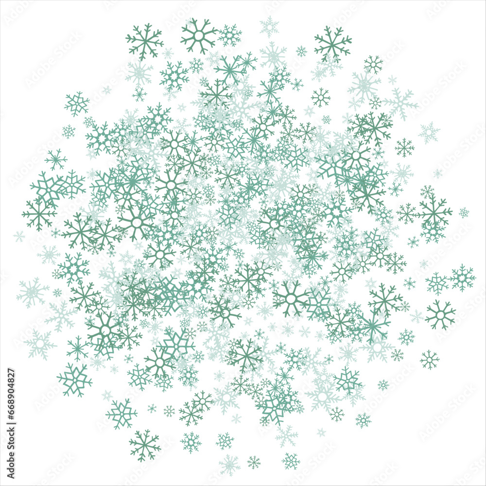 winter snow with blue snowflakes on a white background. Festive Christmas banner, New Year card. Symbols of frosty winter. Vector illustration. winter snow with blue snowflakes on a white background. Festive Christmas banner, New Year card. Symbols of frosty winter. Vector illustration.