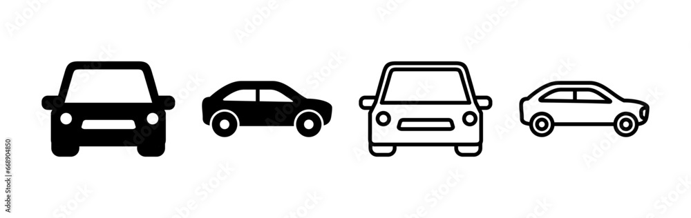 Car icon vector. Car sign. sedan