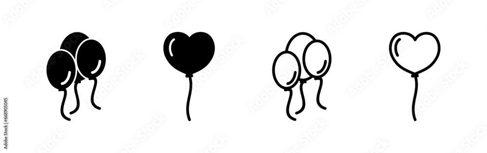 Balloon icon vector. air balloon icon isolated Balloon icon vector. air balloon icon isolated