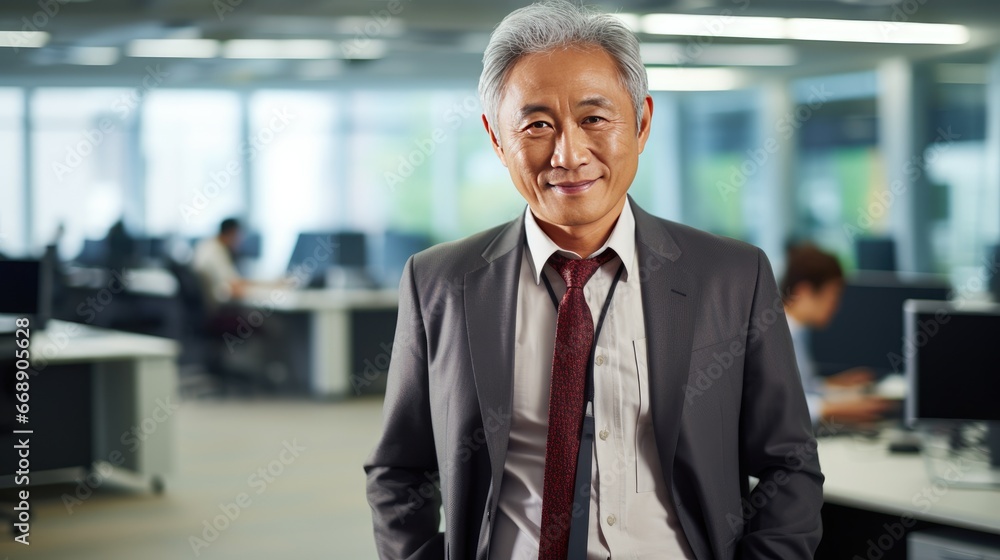 Portrait of a senior Asian businessman Portrait of a senior Asian businessman