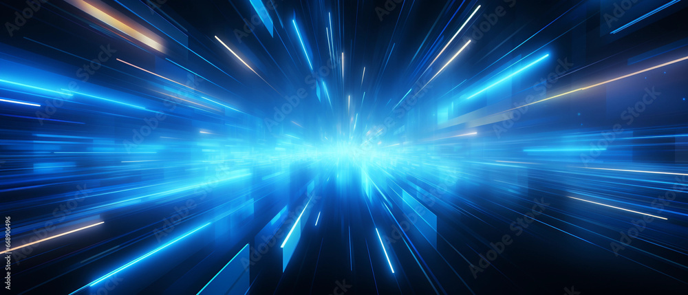 blue abstract light technology background