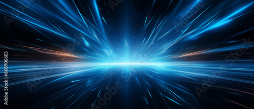 blue abstract light technology background