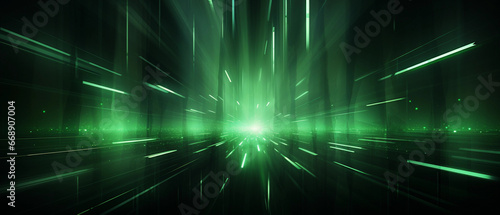 green abstract technology background
