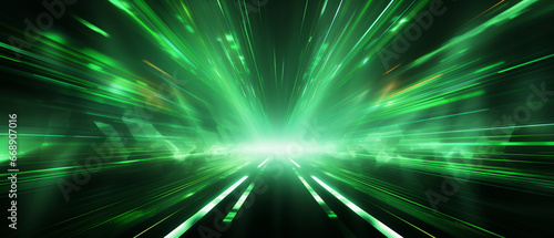 green abstract technology background