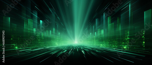 green abstract technology background