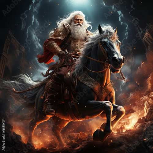 The powerful Santa image captivates and inspires