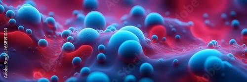 micro landscape of abstract bubbles and goop skin cells rejuvenation  photo