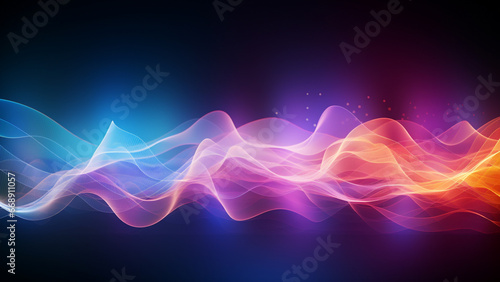 colorful audio wave