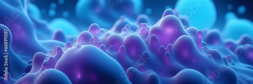 micro landscape of abstract bubbles and goop skin cells rejuvenation  photo