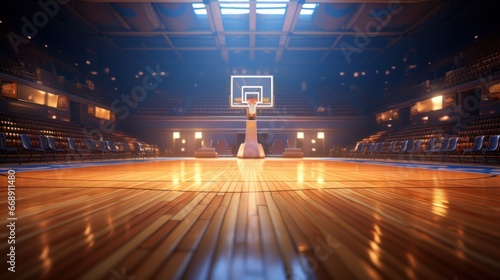 Basketball court, sport champion competition arena basket