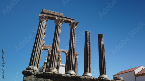 Roman temple of Evora photo