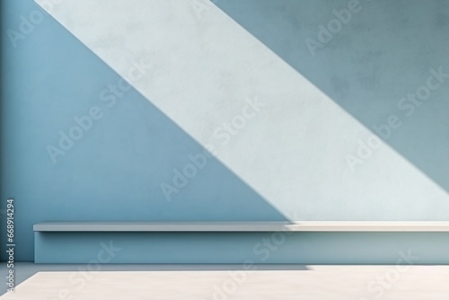 Minimal abstract soft light blue background for product advertising generative ai