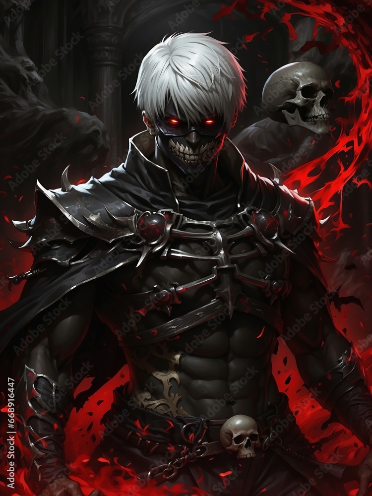 Naklejka premium vampire in red