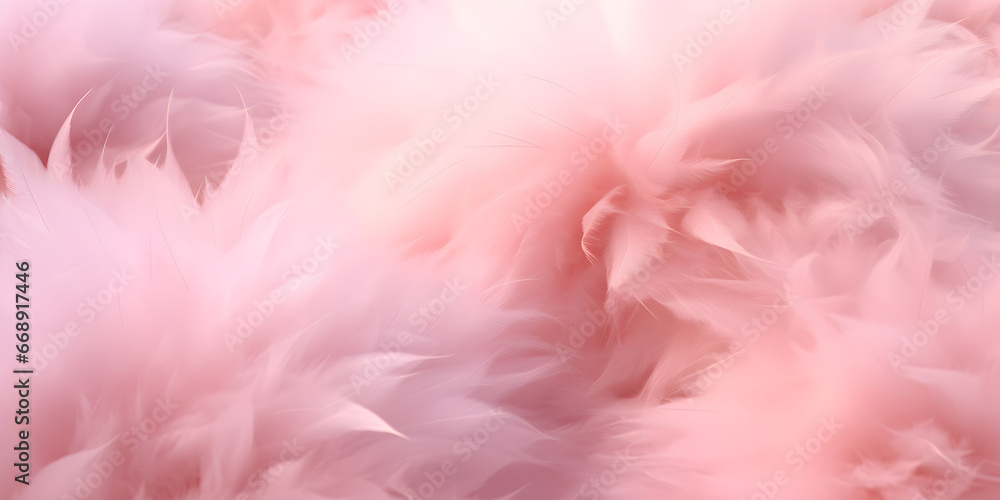 pink background Soft, flowing fur. Abstract image.