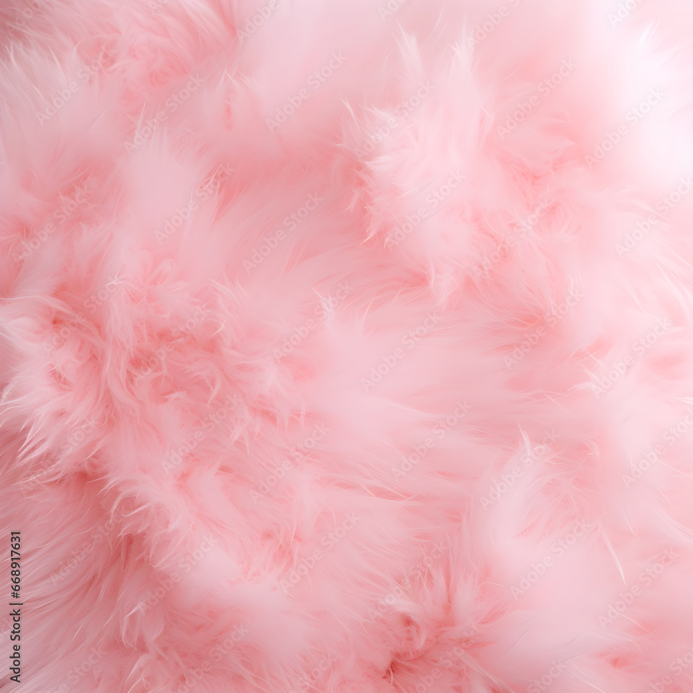 pink background Soft, flowing fur. Abstract image.