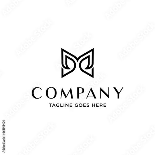 Minimal Innovative Initial M logo. Letter M creative elegant Monogram. Premium Business logo icon. 
