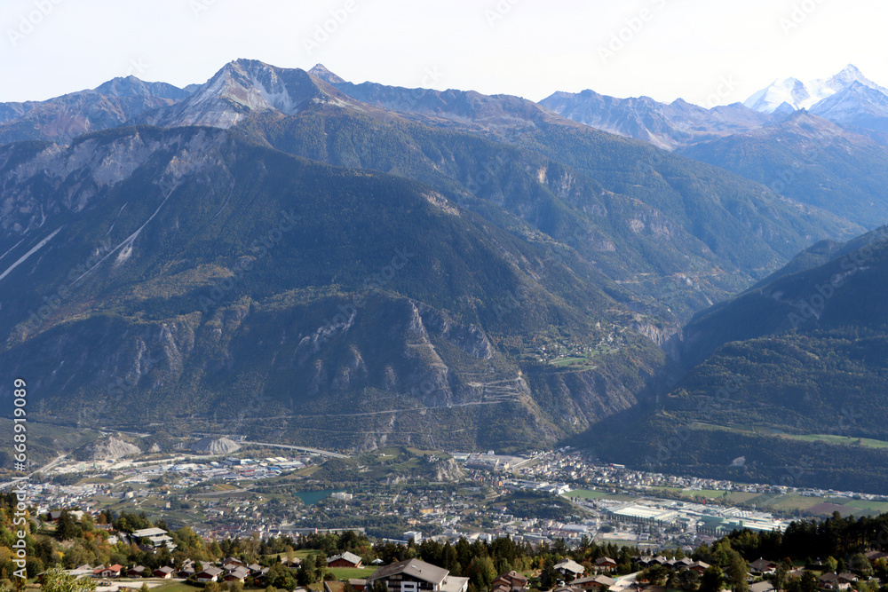 City of Sierre, Wallis, Switzerland in 2023
