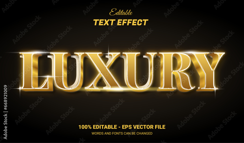 Luxury golden editable 3d text effect style Luxury golden editable 3d text effect style