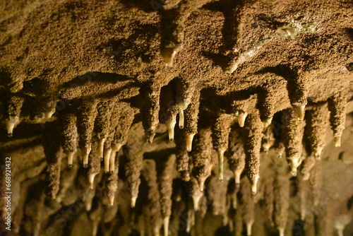 Stalactites in a cave, Okinawa Japan
