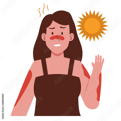 Get Sunburn illustration