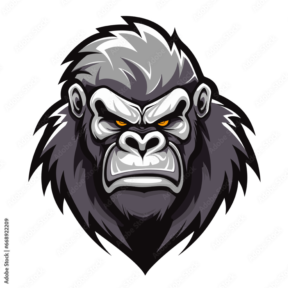 Gorilla mascot Logo