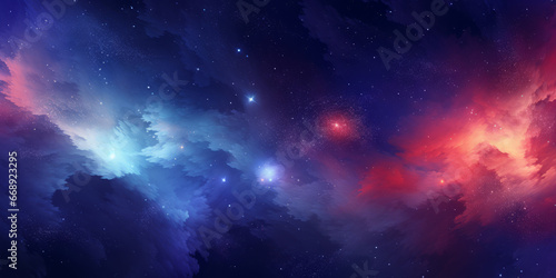 Abstract image of the view deep into the universe. 