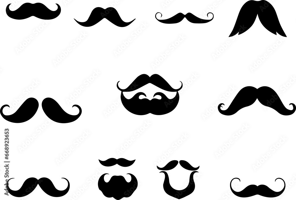 set of mustache avatar icon set , illustration, vector design , minimalistic , set of mustache avatar icon set , illustration, vector design , minimalistic ,