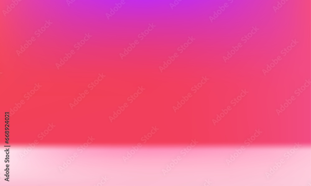 Vector colorful gradient studio backdrop with empty space for your content
