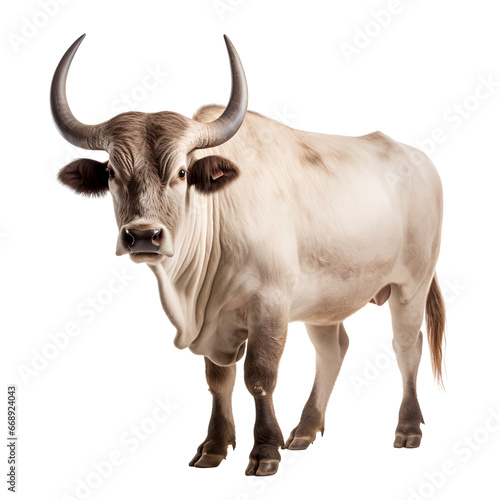 cow isolated on white