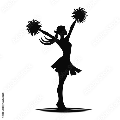 cheerleader silhouette