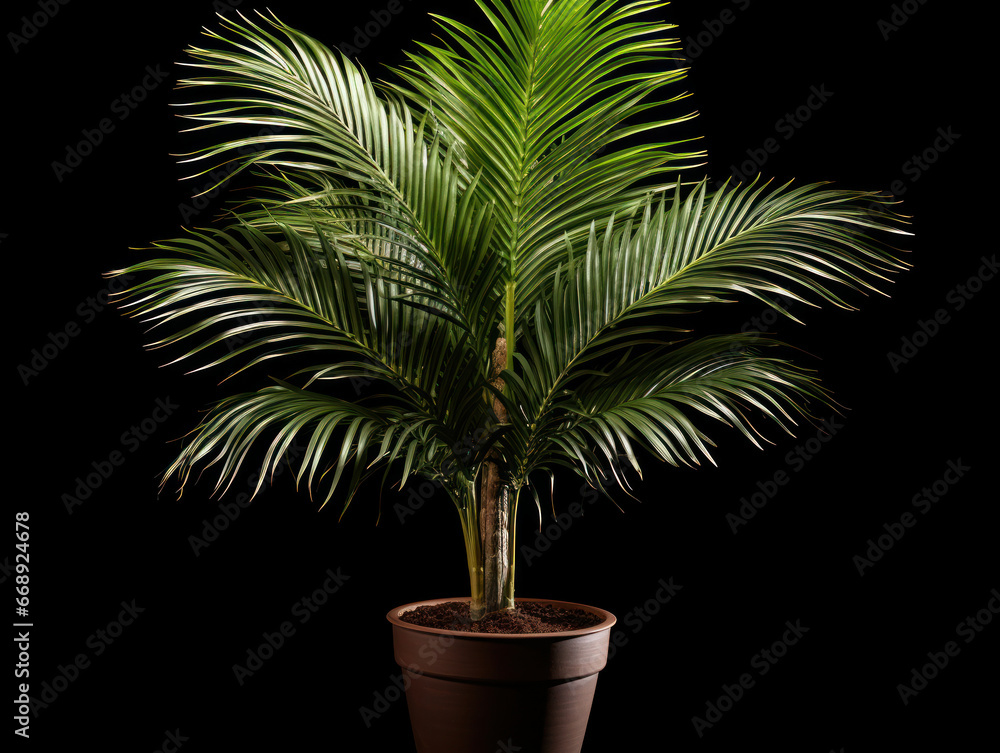 Kentia Palm (Howea forsteriana) Studio Shot Isolated on Clear Background, Generative AI Kentia Palm (Howea forsteriana) Studio Shot Isolated on Clear Background, Generative AI