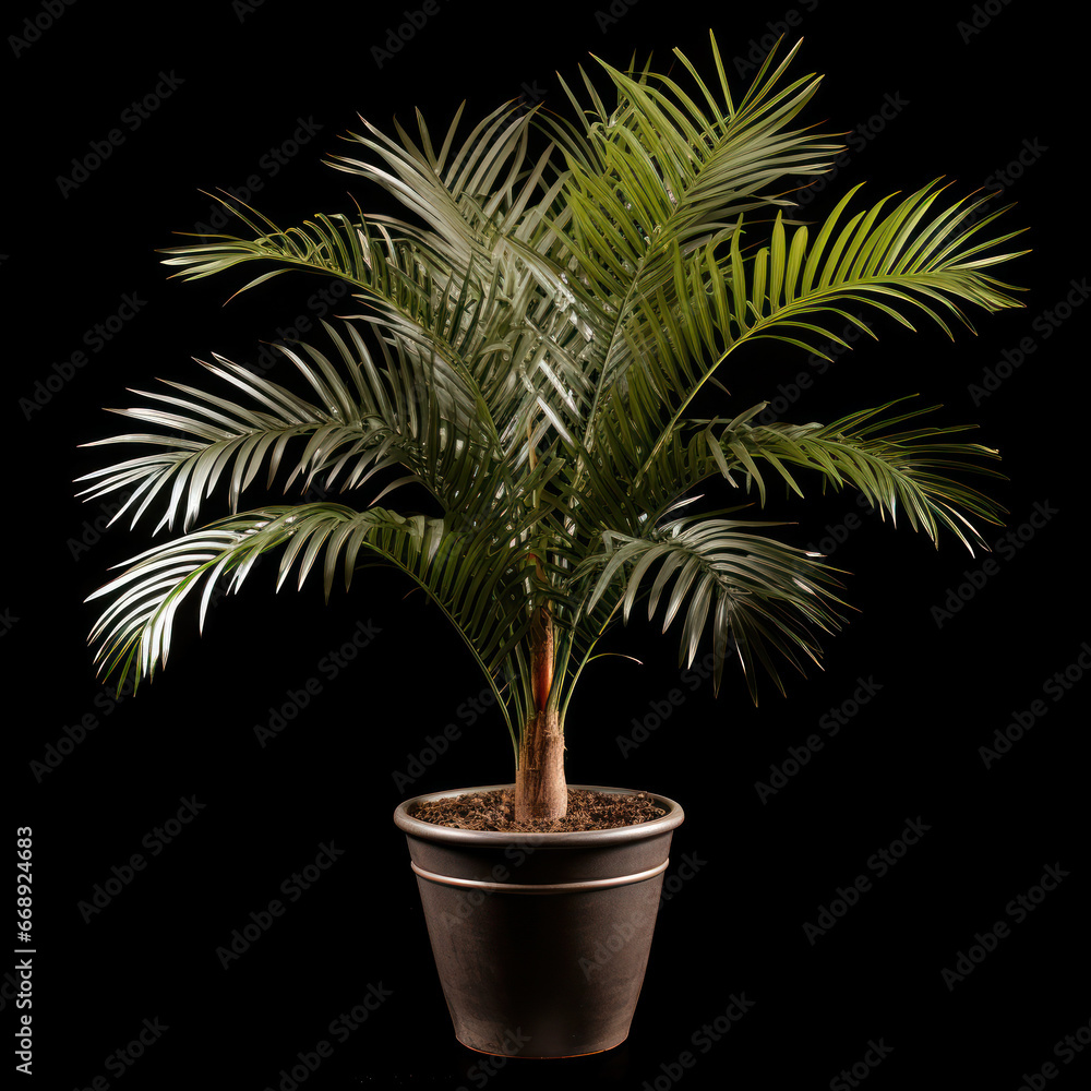 Kentia Palm (Howea forsteriana) Studio Shot Isolated on Clear Background, Generative AI Kentia Palm (Howea forsteriana) Studio Shot Isolated on Clear Background, Generative AI
