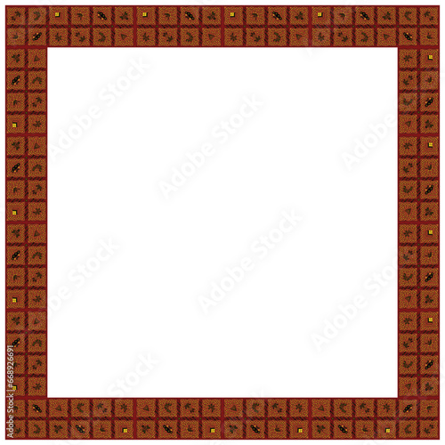 Ethnic Batik Sidomukti Design Pattern From Indonesia photo