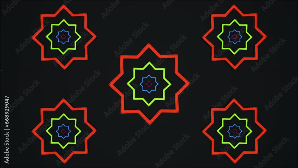 Broadcast Spinning Hi-Tech Blinking Illuminated Hollow Stars, Multi Color, Events, 3D, Loopable, 4K Broadcast Spinning Hi-Tech Blinking Illuminated Hollow Stars, Multi Color, Events, 3D, Loopable, 4K