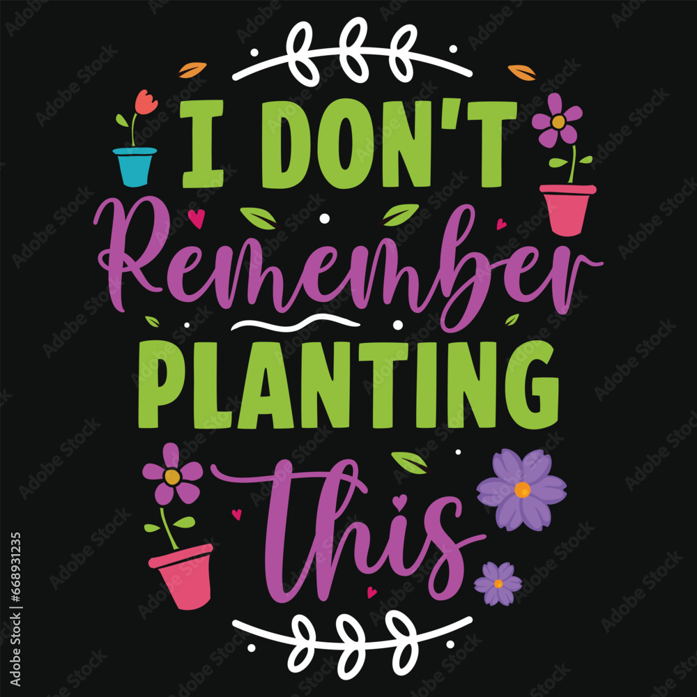 Obraz premium Best awesome gardening typographic tshirt design