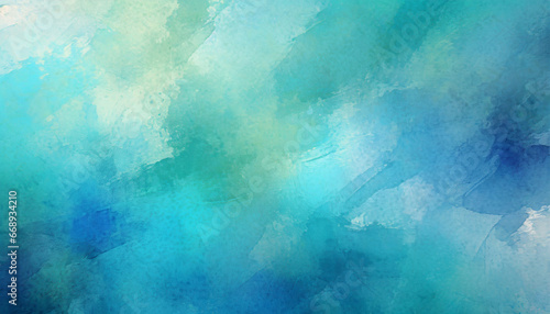 abstract blue background pattern in grunge texture design blue green and turquoise colors in mottled grungy painted illustration