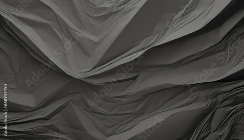crumpled black paper background close up © Emanuel
