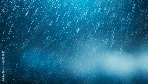 rain on blue abstract background photo