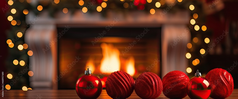 Fototapeta premium Embracing the Magic of Christmas: A Festive Holiday Theme