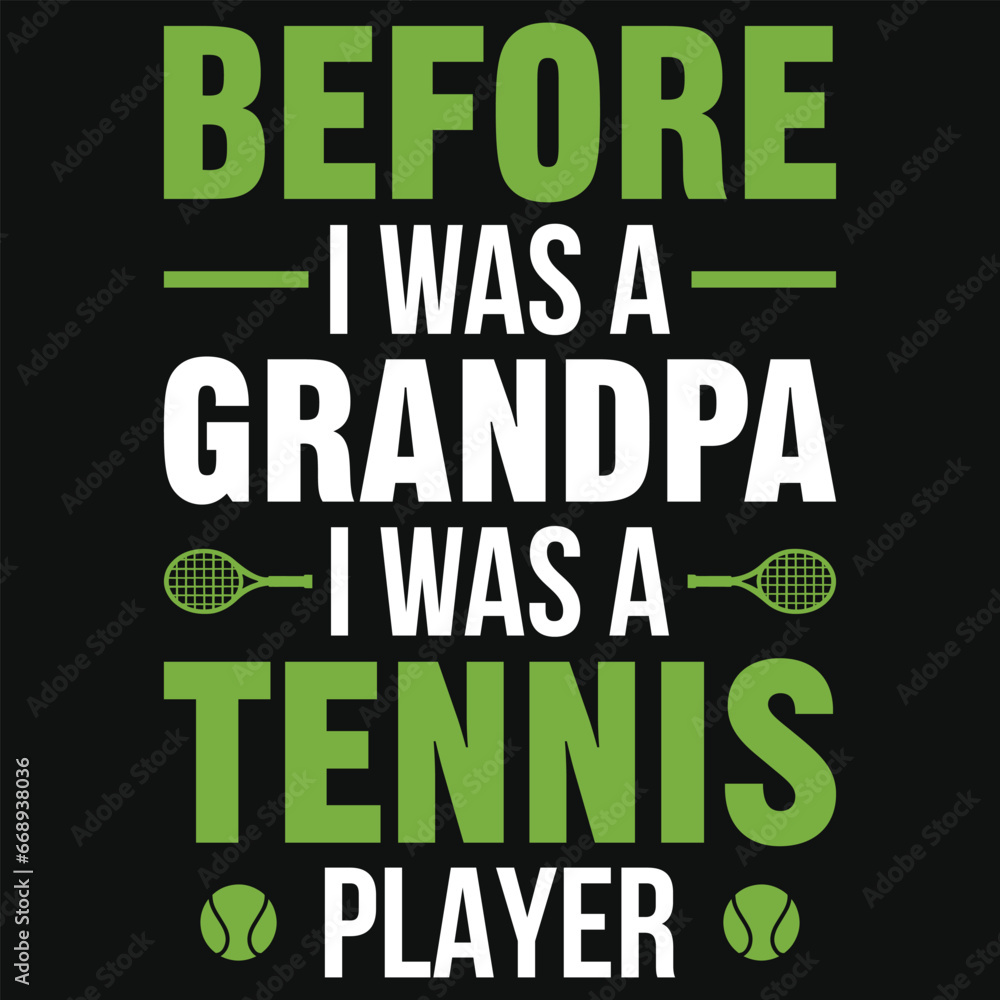 Fototapeta premium Best awesome tennis playing typographic tshirt design