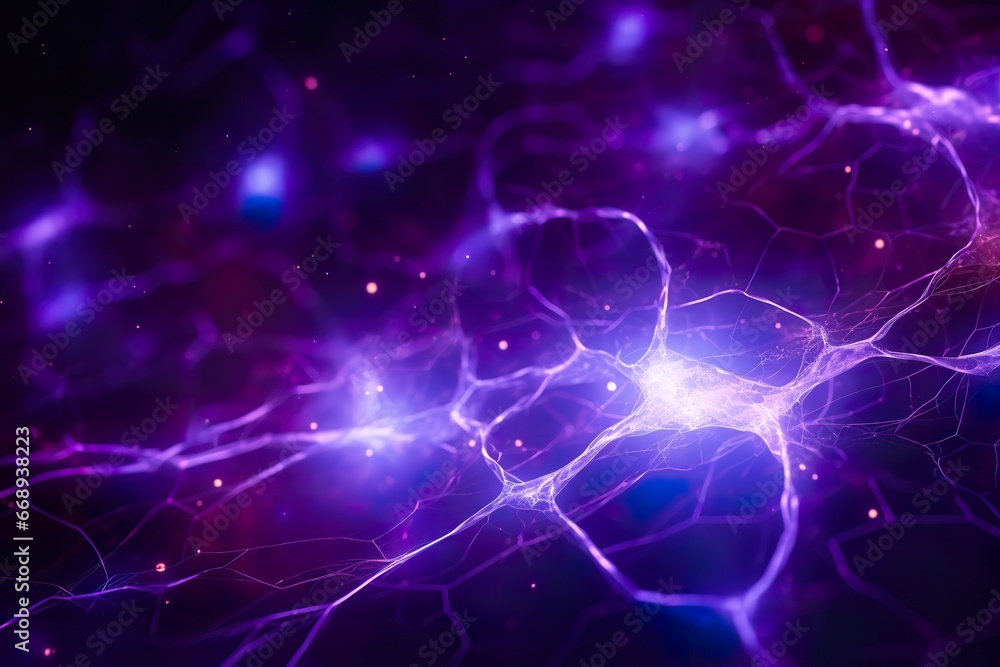 abstrack background neuron network on a purple layer abstrack background neuron network on a purple layer