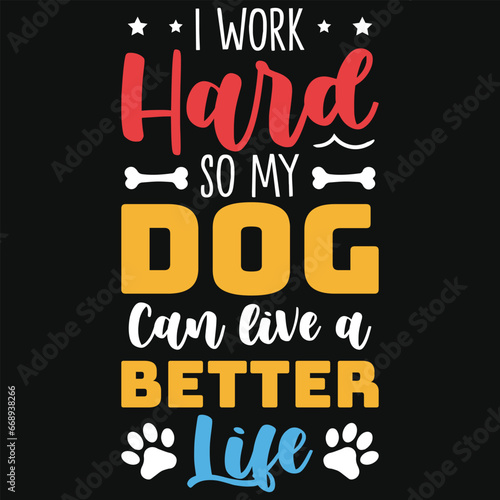 Best awesome dogs typography tshirt design