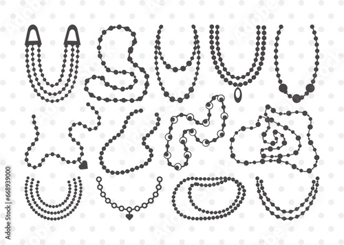 Pearls SVG Cut File | Baby Pearls Svg | Necklace Svg | Pearl Necklace Svg | Bundle | Eps | Dxf | Png