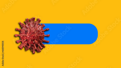 Mpox virus on/off illustration