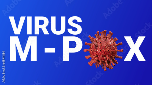 Mpox virus 3D object with different format