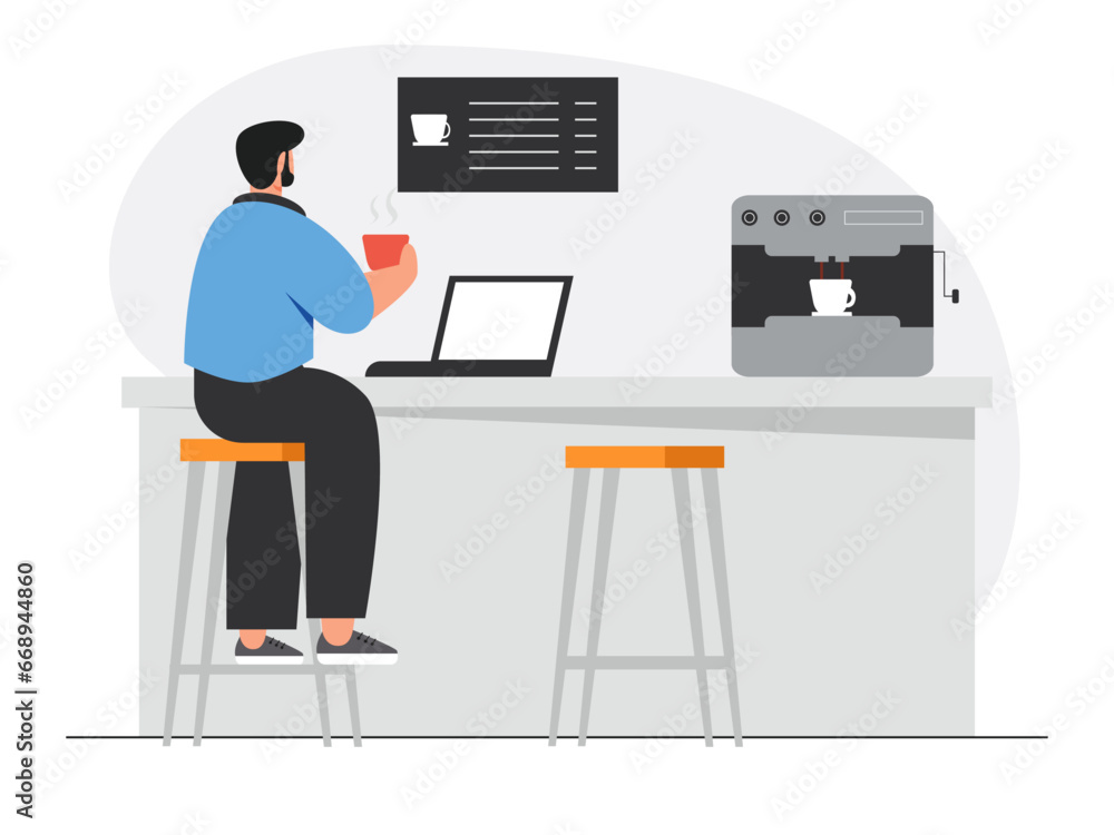 Workspace vector illustration Workspace vector illustration