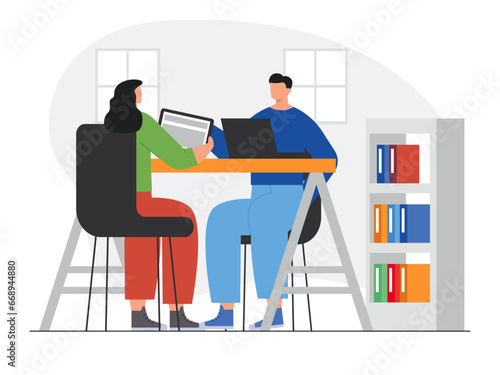 Workspace vector illustration