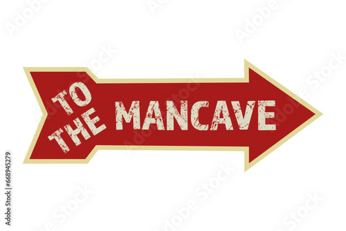 To The MACAVE Arrow Sign - Vector Illustration