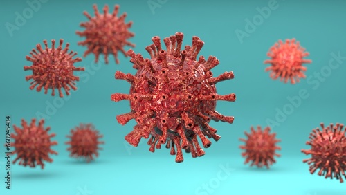 Mpox virus realistic-render photo photo
