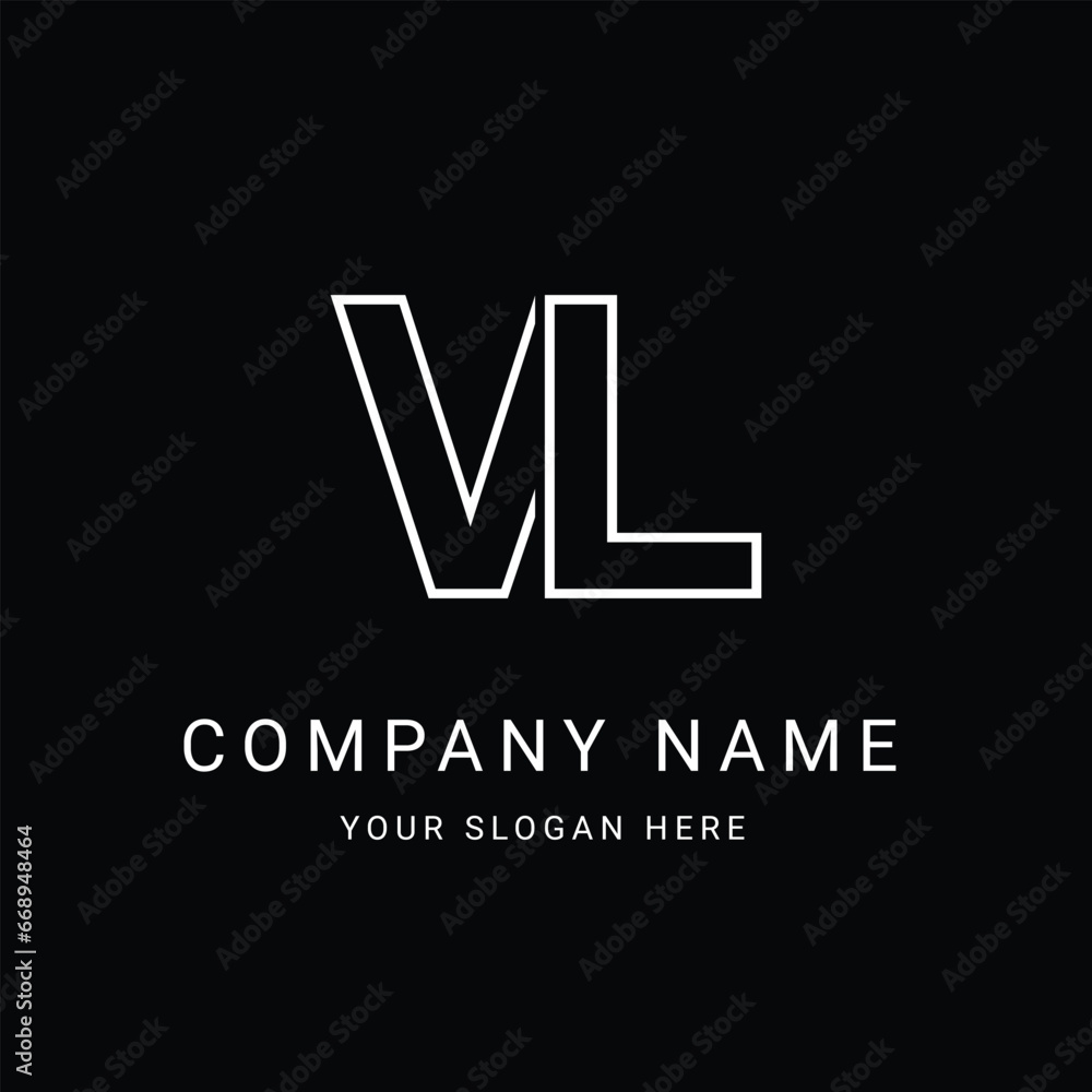 VL Letter Initial Logo Design Template Vector Illustration VL Letter Initial Logo Design Template Vector Illustration